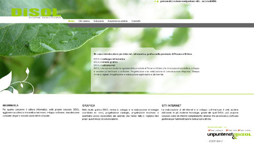Sito internet Disol - digital solutions Sito internet Disol - digital solutions
